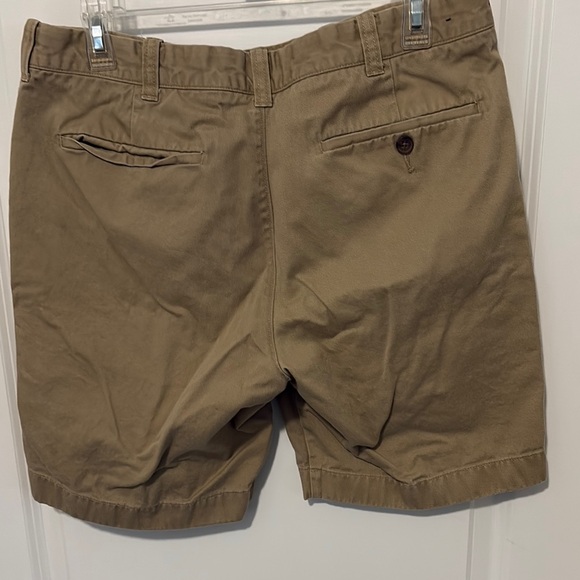 J. Crew Tan Flat Front Shorts Cotton Twill - Picture 2 of 2